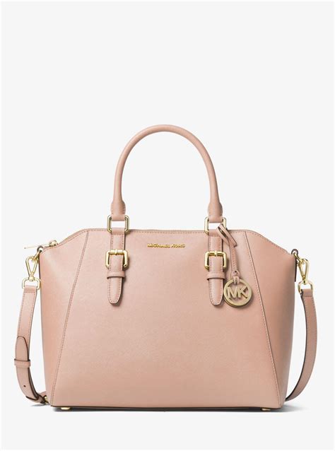 cuir safianno michael kors|Ciara Large Saffiano Leather Satchel .